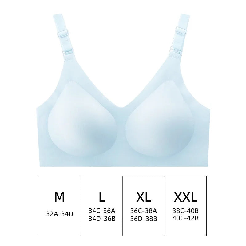 Women's Deep V Gather Seamless Wireless Bra