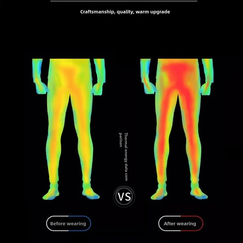 Men's Warm Fleece Compression Thermal Pants