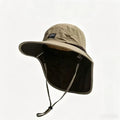 Unisex Wide Brim Neck Protection Outdoor Fishing Bucket Hat