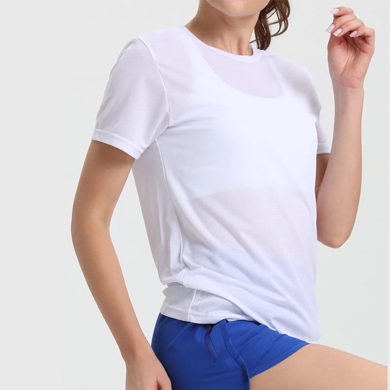 Women's Solid Color Ultralight Quick Dry Sport T-Shirt