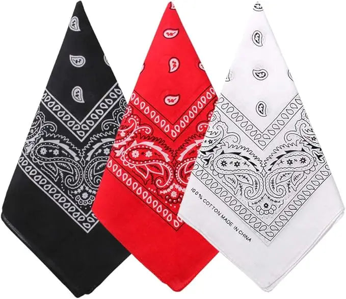 Unisex Paisley Square Headwear Bandana Scarf 54x54cm