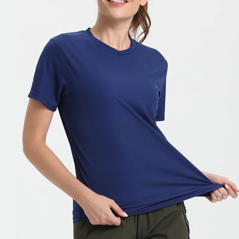 Women's Solid Color Ultralight Quick Dry Sport T-Shirt