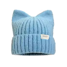 Women's Fashion Cute Cat Ears Warm Knit Winter Beanie