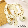 Women's Polka Dot Long Ribbon Scarf 150x4cm