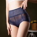 Women's Lace High Waist Mesh Tummy Control Briefs