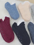 Unisex Winter Warm Fleece Non-Slip Slipper Socks